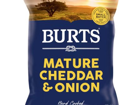 BURTS CHIPS MATURE CHEDDAR & SPRING ONION CRISPS (150g) x 10 For Discount