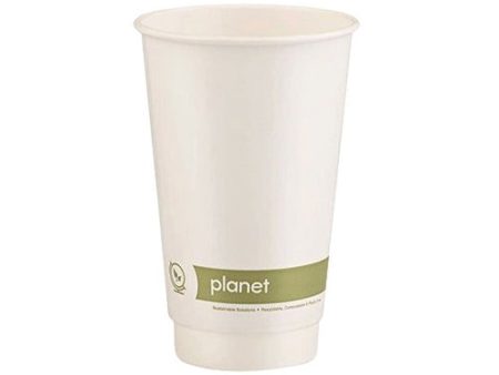 PLANET AQUEOUS DOUBLE WALL HOT CUPS (16oz 454ml) x 500 Online Sale