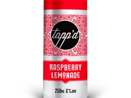 TAPP’D RASPBERRY&LEMONADE COCKTAIL CANS (250ml) x 12 Hot on Sale