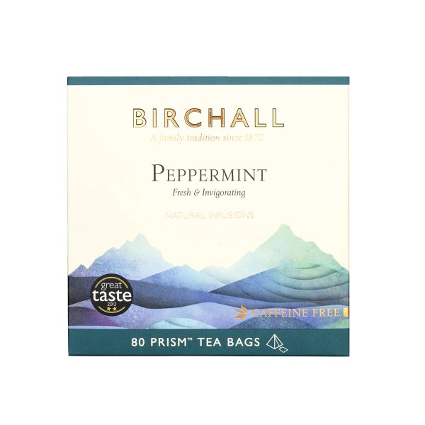 BIRCHALL PEPPERMINT PRISM TEA BAGS (80 bags) Fashion