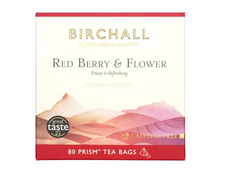 BIRCHALL RED BERRY & FLOWER PRISM TEA BAGS (80 bags) Fashion