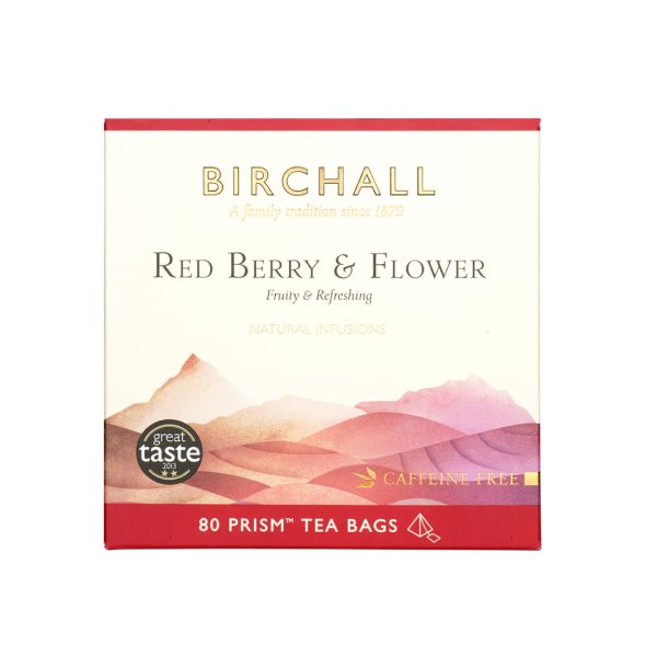 BIRCHALL RED BERRY & FLOWER PRISM TEA BAGS (80 bags) Fashion