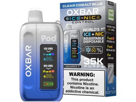 Oxbar Ice+Nic Clear Colbalt Blue Hot on Sale