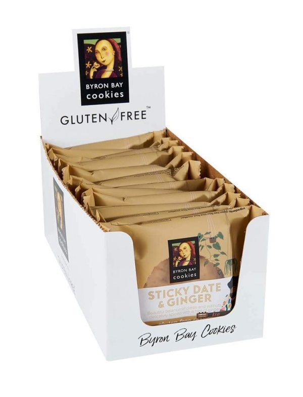 Byron Bay Gluten Free Sticky Date & Ginger Cookies Individually Wrapped Online