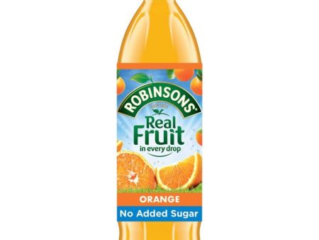 ROBINSONS NO ADDED SUGAR ORANGE (1L) x 12 on Sale