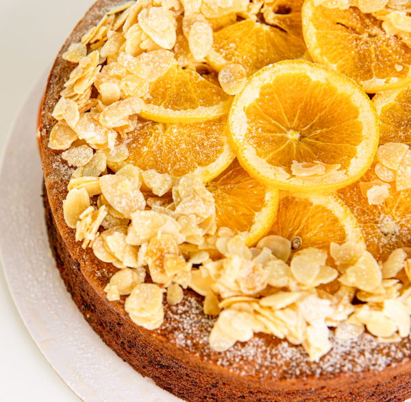 Marks Quality Cakes 9  Flourless Orange & Almond Cake For Sale