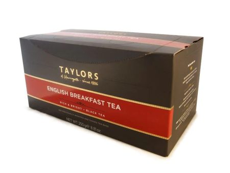 TAYLORS OF HARROGATE ENGLISH BREAKFAST ENVELOPE & TAG (100 BAGS) Online