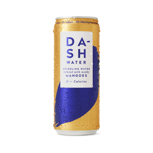 DASH WATER MANGO SPARKLING WATER CANS (330ml) x 12 Sale