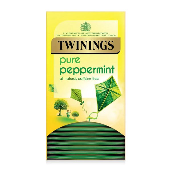 TWININGS INVIGORATING PEPPERMINT TAG & ENVELOPE TEA BAGS (20 bags) Online Hot Sale