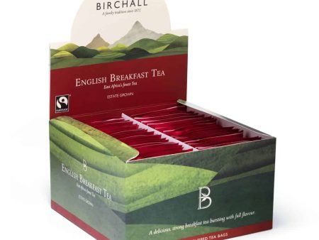 BIRCHALL ENGLISH BREAKFAST TEA TAG & ENVELOPE TEA BAGS (50 bags) Sale