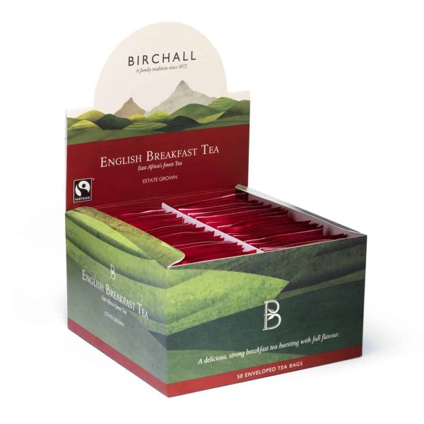 BIRCHALL ENGLISH BREAKFAST TEA TAG & ENVELOPE TEA BAGS (50 bags) Sale