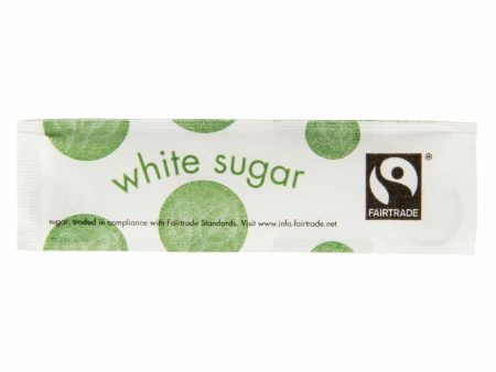 FAIRTRADE COMPOSTABLE WHITE SUGAR STICKS x 1000 Sale