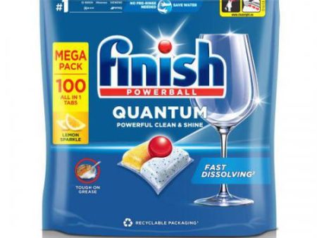 FINISH QUANTUM ALL IN ONE DISHWASHER TABLETS x 100 For Cheap