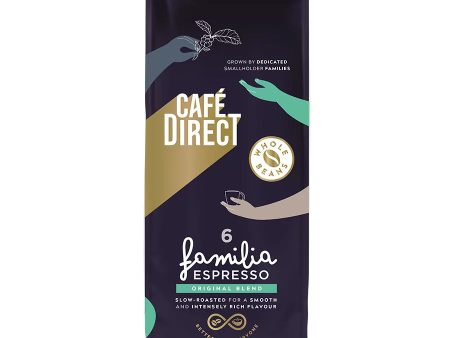 CAFEDIRECT FAIRTRADE WHOLEBEAN FAMILIA ORIGINAL (1kg) x 6 For Sale