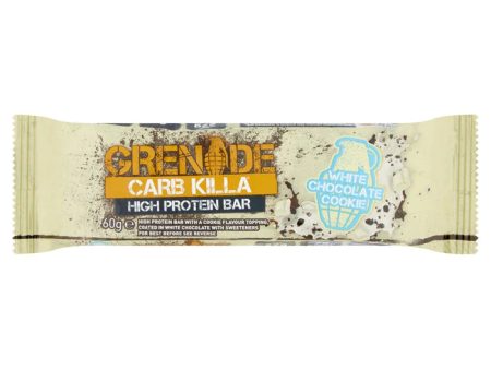 GRENADE WHITE CHOC COOKIE PROTEIN  BAR (60g) x 12 Supply