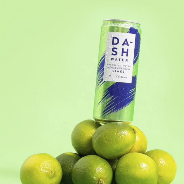 DASH WATER LIME SPARKLING WATER CANS (330ml) x 12 Cheap