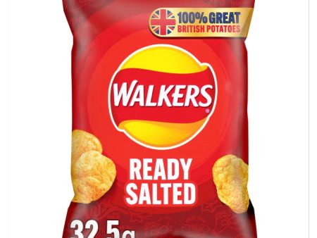 WALKERS READY SALTED (32.5g) x 32 Supply