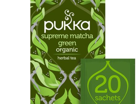 PUKKA SUPREME MATCHA ORGANIC TEA (20 bags) For Cheap