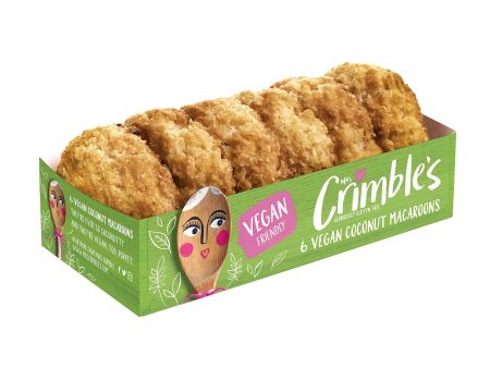 MRS CRIMBLES VEGAN COCONUT MACAROONS (180g) x 12 Hot on Sale