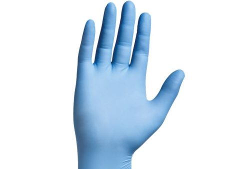 DISPOSABLE BLUE NITRILE POWDER FREE GLOVES LARGE x 100 For Cheap