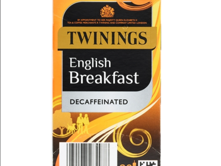 TWININGS ENGLISH BREAKFAST DECAFFEINATED TAG & ENVELOPE TEA BAGS (20 bags) For Discount