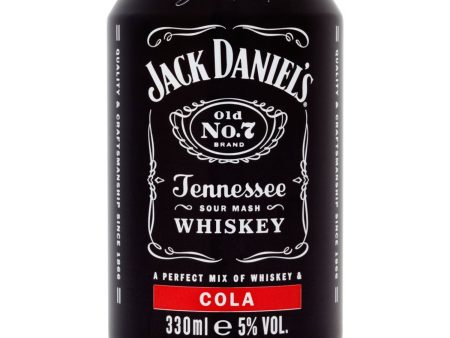 JACK DANIEL S TENNESSEE WHISKEY & COLA CANS (330ml) x 12 Sale