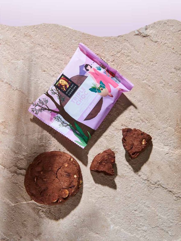 Byron Bay Gluten Free Triple Choc Fudge Cookies Individually Wrapped on Sale