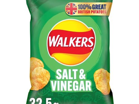 WALKERS SALT & VINEGAR (32.5g) x 32 For Cheap