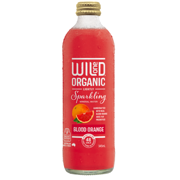 Wild One Organic Sparkling Mineral Water Blood Orange 12x345ml Discount