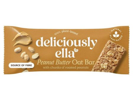 DELICIOUSLY ELLA PEANUT BUTTER OAT BARS (50g) x 16 For Sale