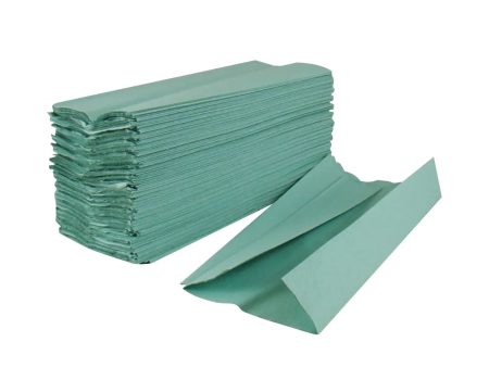 STAPLES C-FOLD 1 PLY PAPER HAND TOWELS GREEN (168-pack) x 16 For Discount