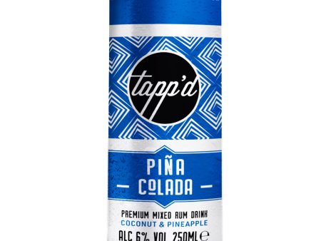 TAPP’D PINA COLADA COCKTAIL CANS (250ml) x 12 Fashion