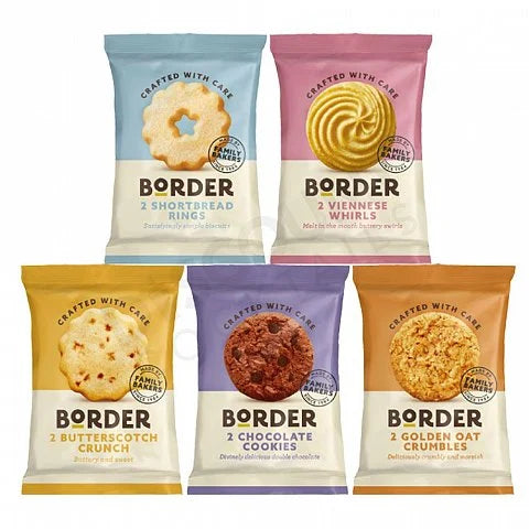 BORDER MINI PACK ASSORTED BISCUITS (2-pack) x 100 Discount