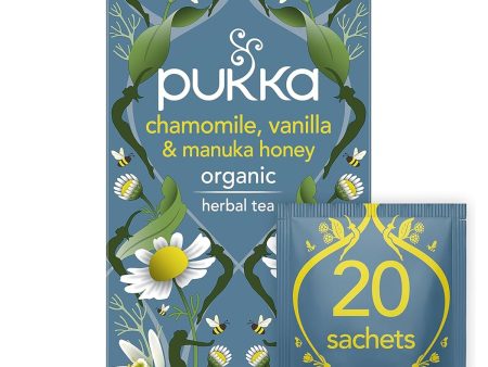 PUKKA CHAMOMILE,VANILLA & MANUKA TEA (20 bags) Online Sale