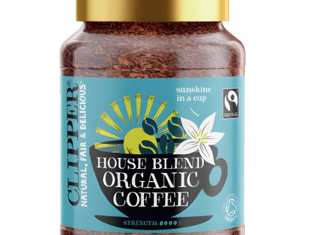 CLIPPER FAIRTRADE ORGANIC MEDIUM ROAST ARABICA INSTANT COFFEE (200g) x 6 (GLASS) Cheap