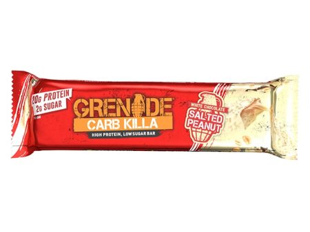 GRENADE CARB KILLA WHITE CHOCOLATE SALTED PEANUT BARS (60g) x 12 Online