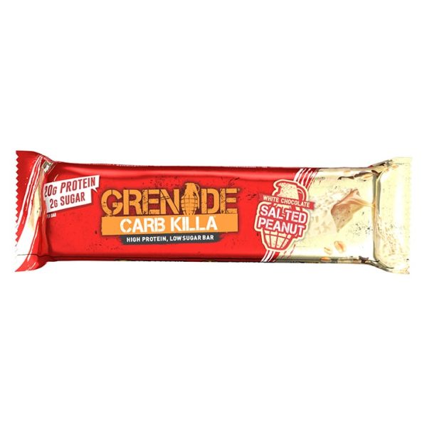 GRENADE CARB KILLA WHITE CHOCOLATE SALTED PEANUT BARS (60g) x 12 Online