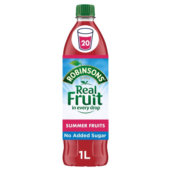 ROBINSONS NO ADDED SUGAR SUMMER FRUITS (1 litre) x 1 For Discount