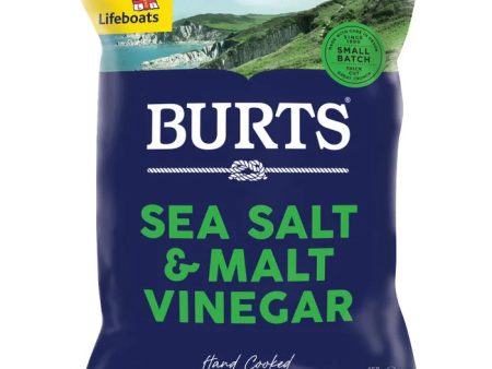 BURTS CHIPS SEA SALT & MALT VINEGAR CRISPS (150g) x 10 Sale