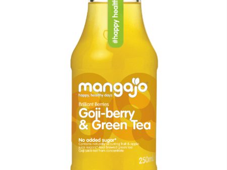 MANGAJO GOJI BERRY & GREEN TEA (250ml) x 12 For Cheap