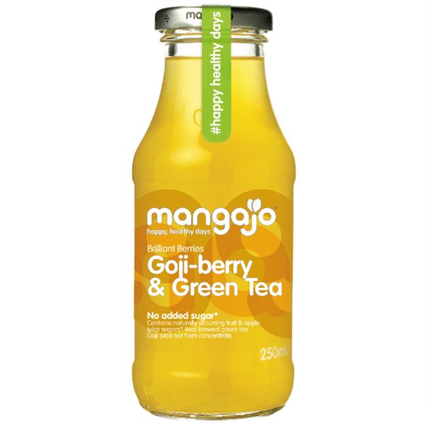 MANGAJO GOJI BERRY & GREEN TEA (250ml) x 12 For Cheap