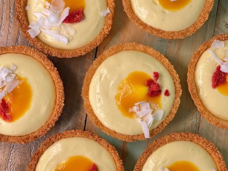 ALL NEW BOX SIZE - NOW IN BOXES OF 12 Homemade Bliss Gluten Free Mango Tart For Sale