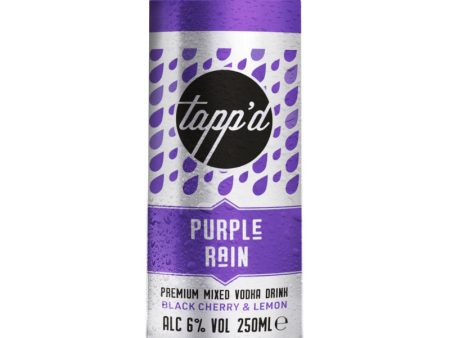 TAPP’D PURPLE RAIN COCKTAIL CANS (250ml) x 12 Hot on Sale