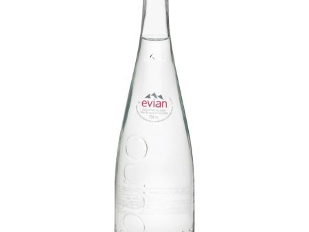 EVIAN SPRING WATER - GLASS BOTTLES (750ml) x 12 For Discount