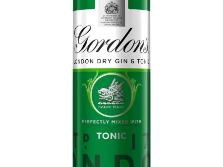 GORDON S SPECIAL DRY LONDON GIN & TONIC CANS (250ml) x 12 Online Sale