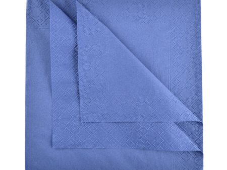 2 PLY 13in NAPKINS INDIGO x 2000 Online