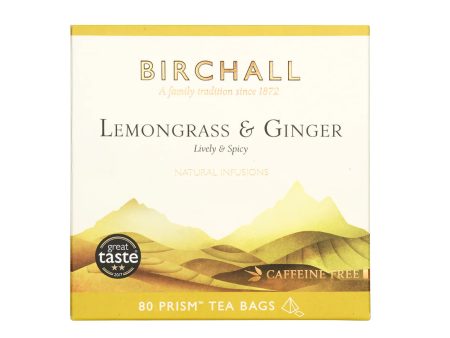 BIRCHALL LEMONGRASS & GINGER PRISM TEA BAGS (80 bags) Online Sale