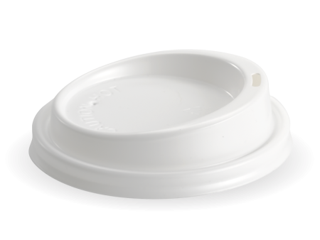 Biopak 90mm PS White Large Lid For Discount