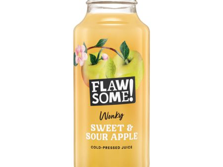 FLAWSOME! SWEET & SOUR APPLE JUICE GLASS BOTTLES (250ml) x 12 Cheap