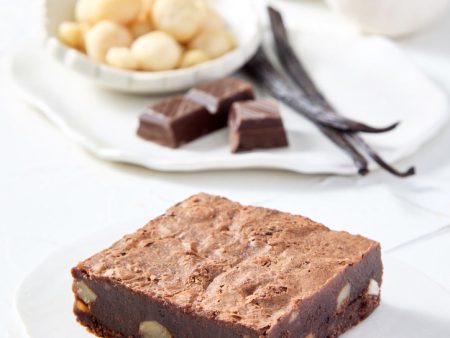 Mama Kaz Gluten Free Macadamia Choc Fudge Brownie Box of 15 Online now